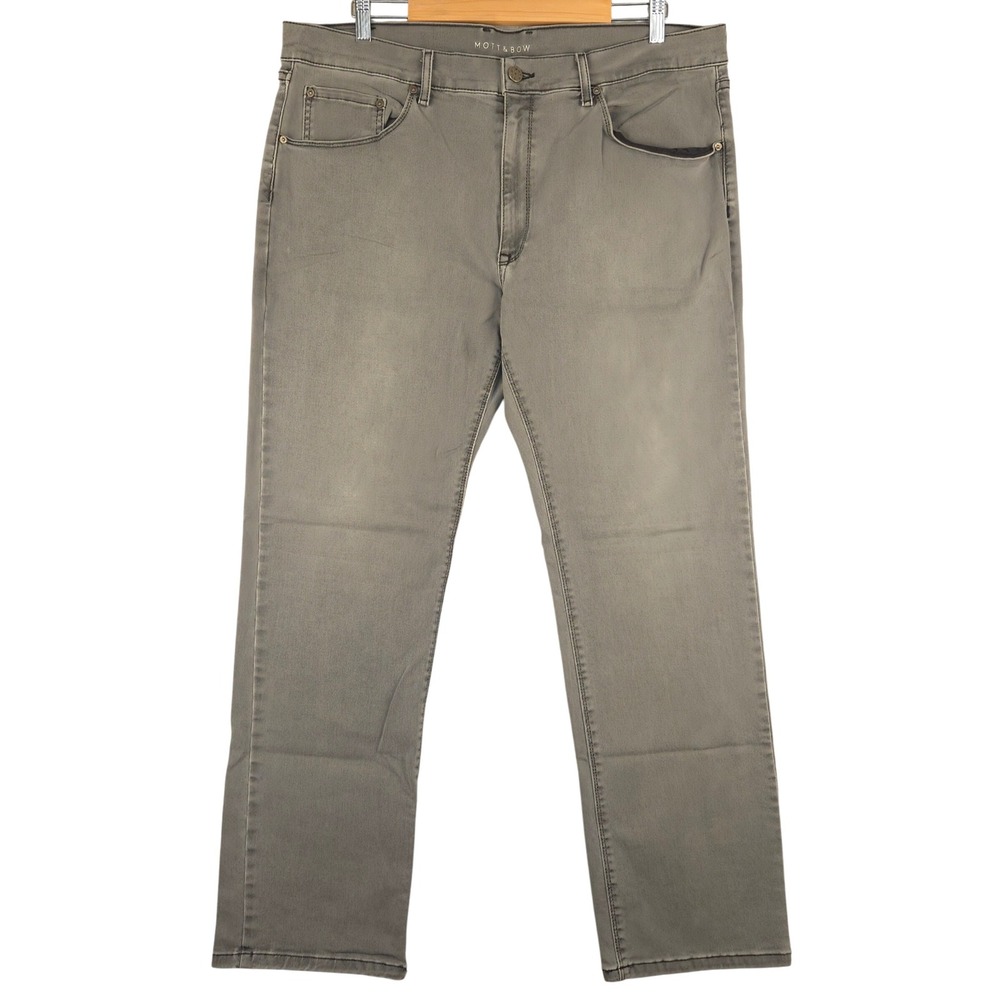 Mott & Bow Slim Fit Jeans Stone Wash Denim Pants Mens 40x32‎
